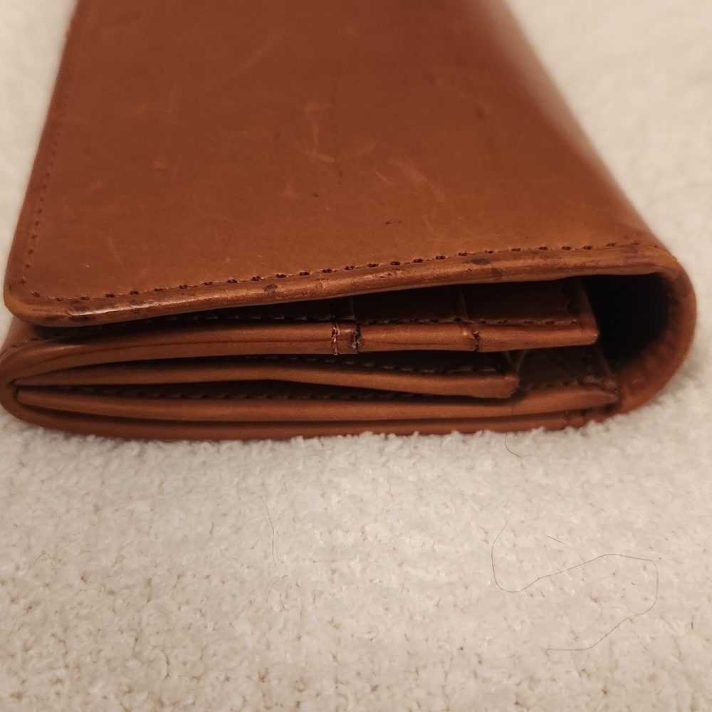 Vintage Coach Glove-Tanned Leather Wallet With Kisslock - Picture 8 of 13